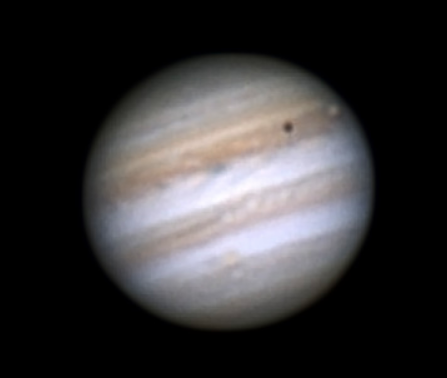 Io transiting Jupiter